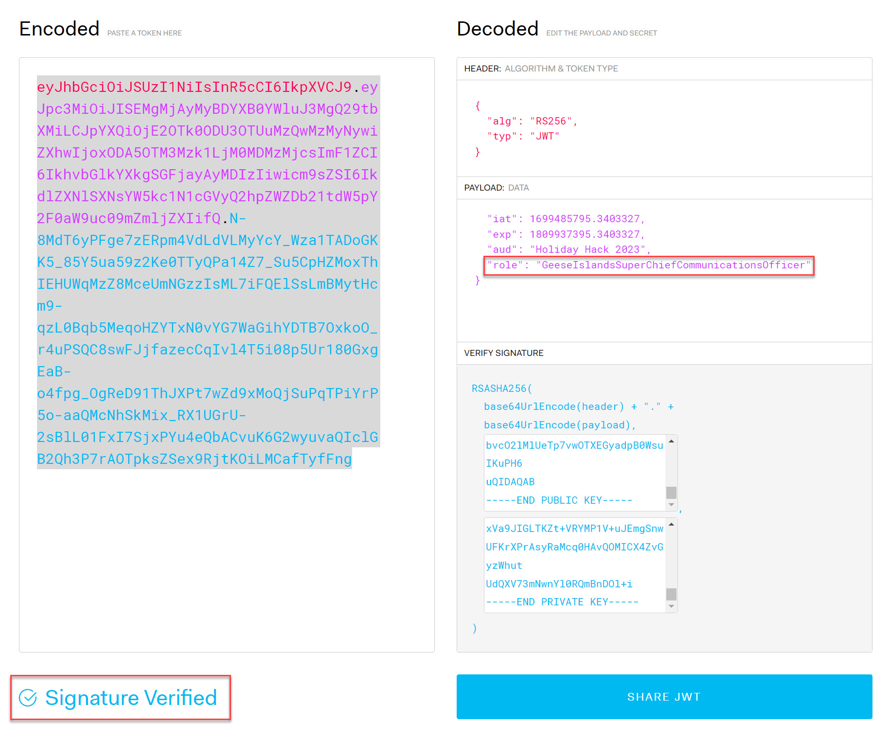 Admin Token Creation